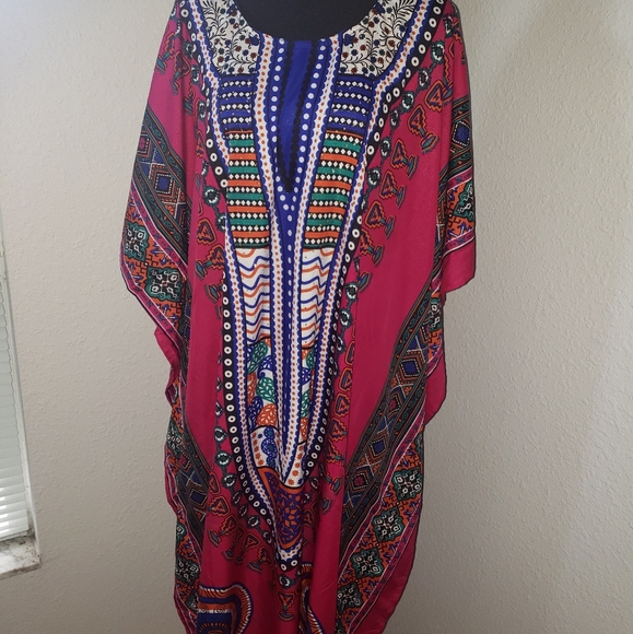 New Fuschia Kaftan Abaya Cover-u… - Picture 2 of 12